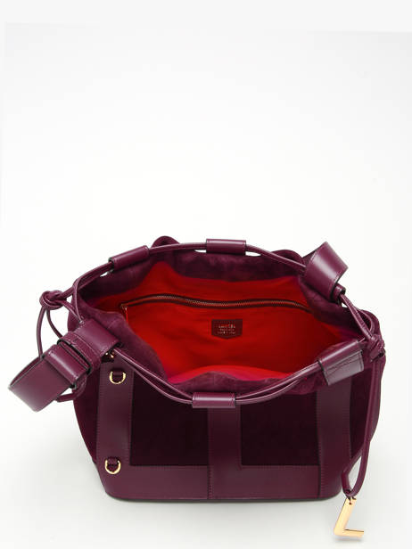 Bucket Bag M Elles Leder Lancel Violet elles A13360 ander zicht 3